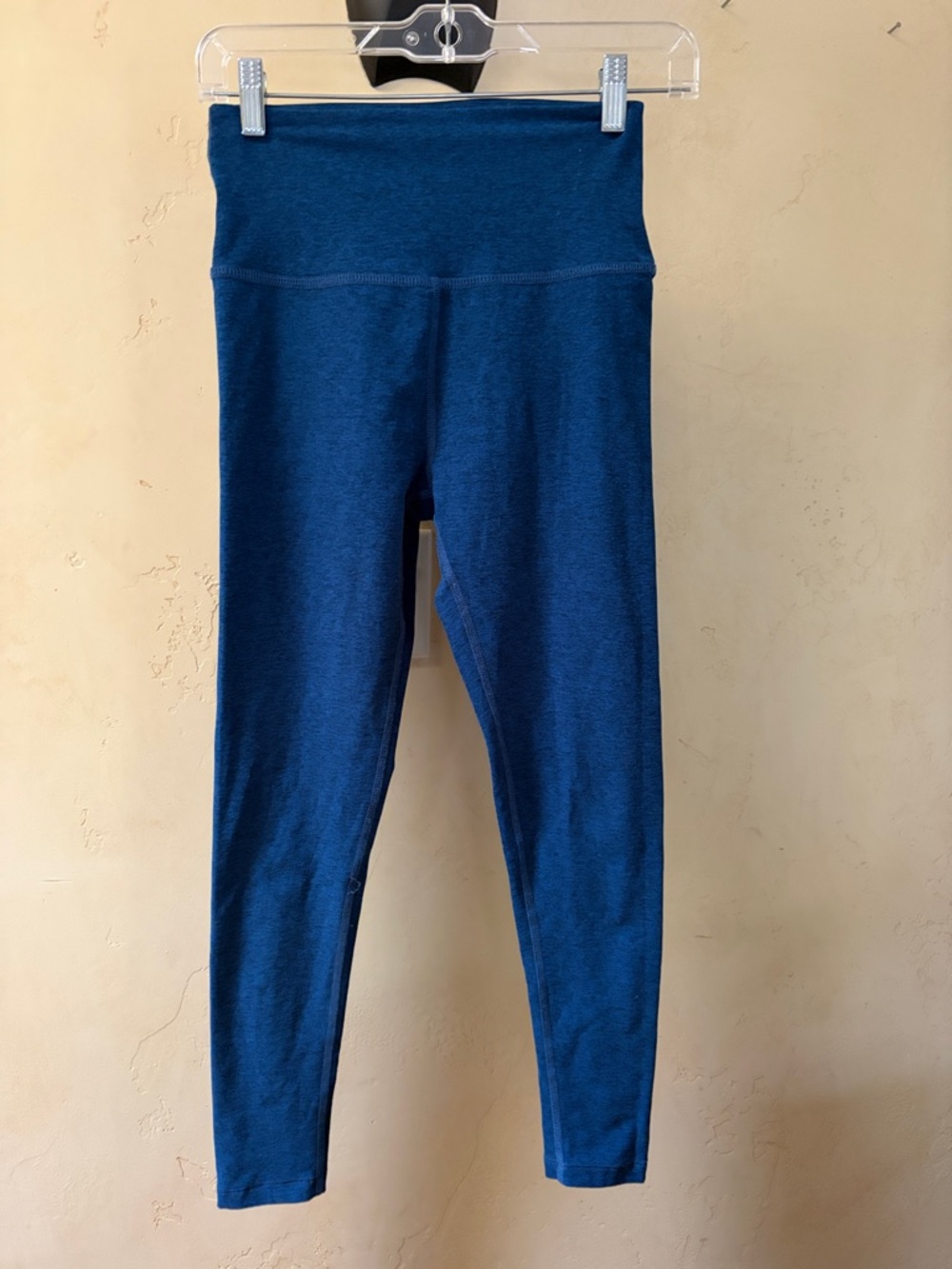Sz M Beyond Yoga High-Waist Leggings in Deep Peacock Blue